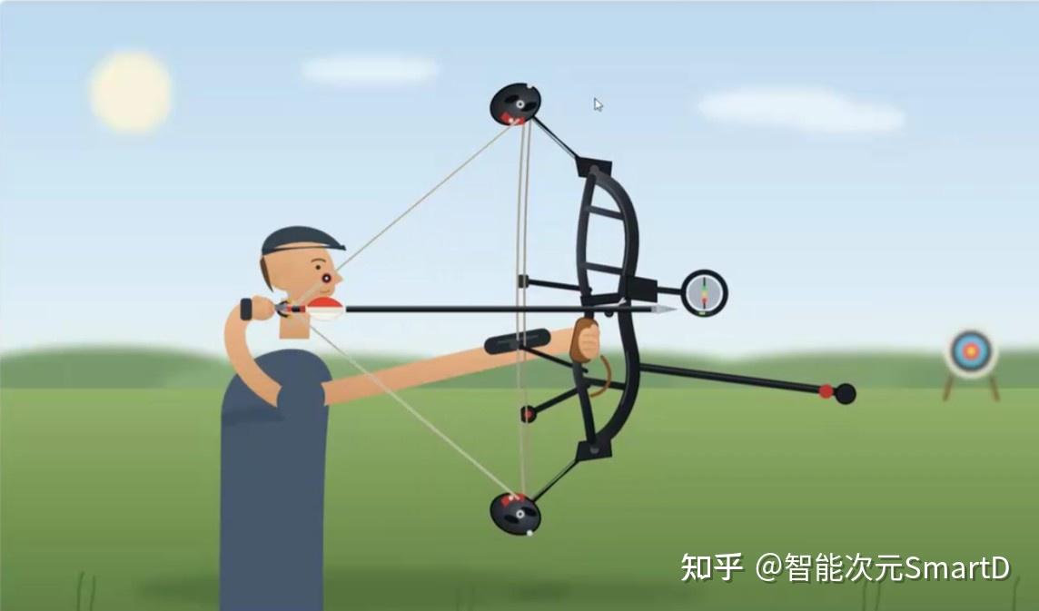 DeepSeek V4 SVG bow physics animation